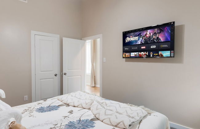 4 Queen Beds High Speed Wifi Private Parking - Foto 21