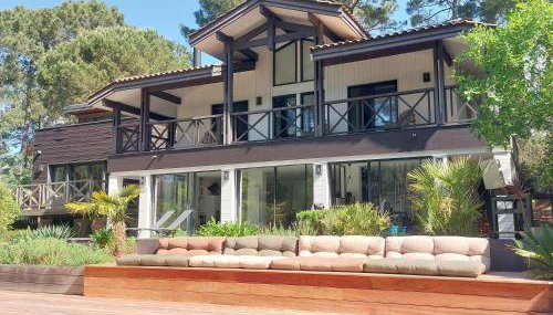 Maison au calme entre Océan et Lac, vue sur le golf, piscine chauffée, classée 4 étoiles - Foto 3