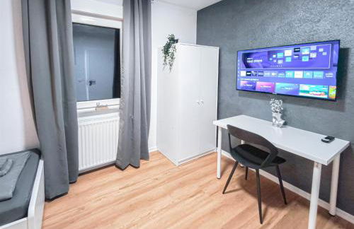 ALFA Stuttgart Apartment 4 Zimmer 4BR TV WIFI WM nahe Wasen & Daimler l 7Beds I 8 people I Kitchen l Bathroom l Eigene Küche und Bad AS125A2 - Foto 13