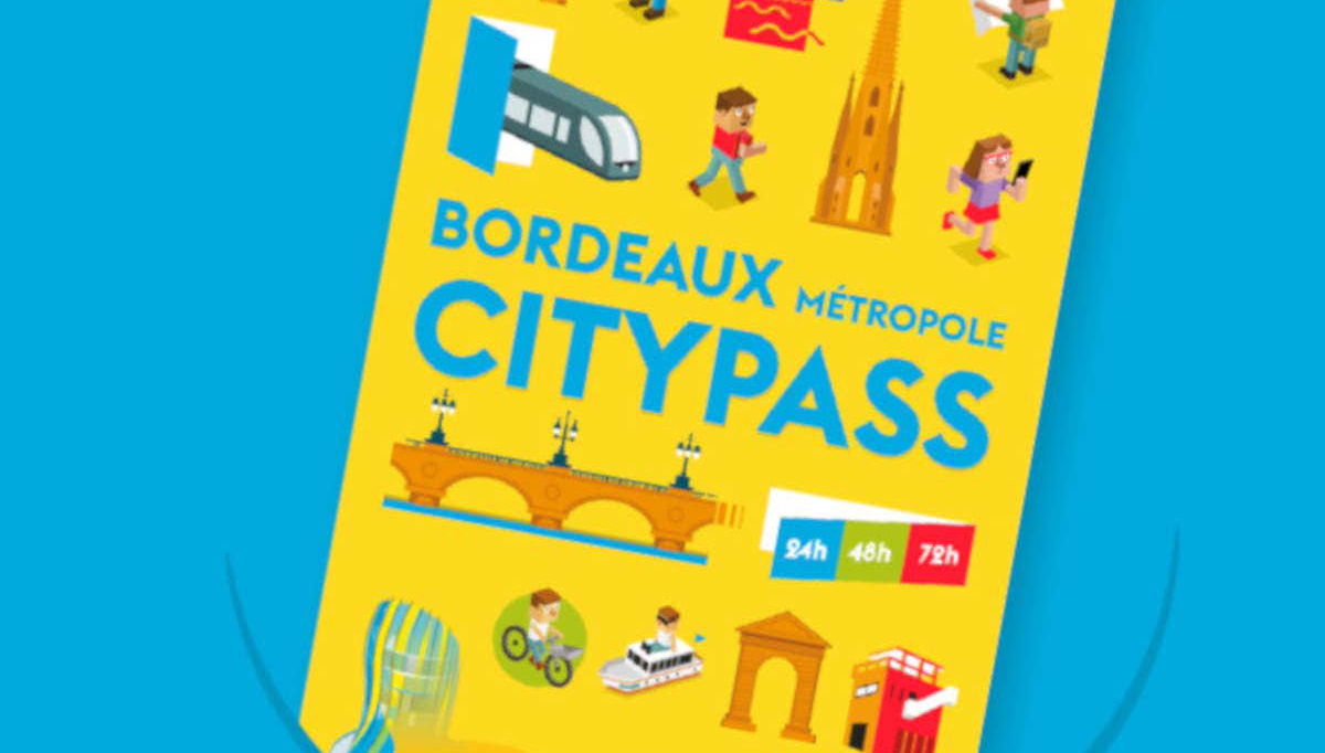 Cartão turístico de Bordeaux
