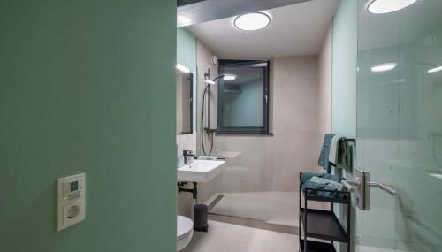 Apartment "Green Bamboo" - Business-30 qm-ruhig-Parkplatz-Arbeitsplatz - Foto 2, towels, Shower