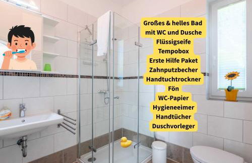 Holledau-Apartments - FeWo bis 5 Pers - getrennte Betten möglich - Vollausstattung - 24h Checkin - wöchentl Reinigung u Wäschewechsel - Waschmaschine u Trockner - WLAN - Minibar - XXL Parkplätze - Garten - ruhige Lage - Foto 37