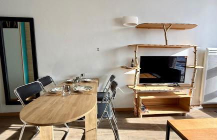 La Perdrix Blanche Appartement moderne Ski aux pieds - Vue panoramique et chambre séparée - 4 pers - Arcs 2000 - Foto 6