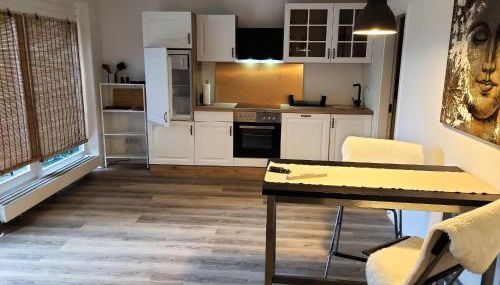 Stilvolles Studio mit Terrasse und Stellplatz - Foto 5, stove, dishwasher