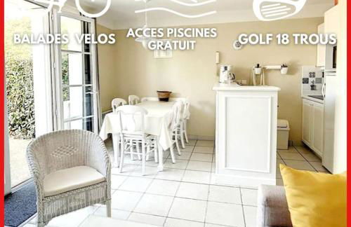 "MOULIN VERT RIVAGE" Maison, 6 personnes, au coeur du golf, village vacances, accès piscines gratuit - Foto 1