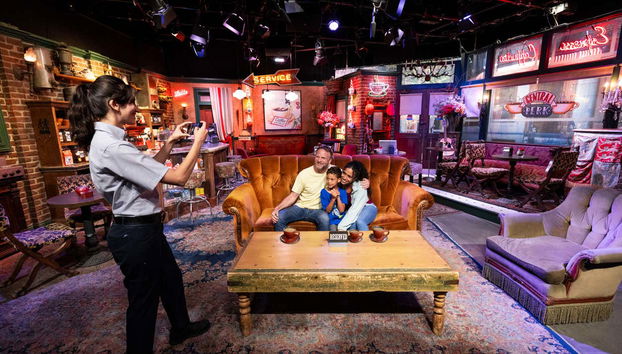 Get a picture on the Friends couch