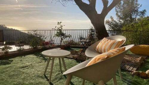 Appartement Eze Village proche Monaco fabuleuse vue mer et vieux village - Foto 2, Garden view