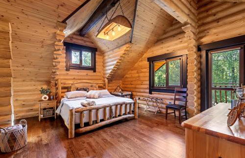 Log House Chalet, Volleyball field, Sauna, Hot Tub - Foto 67