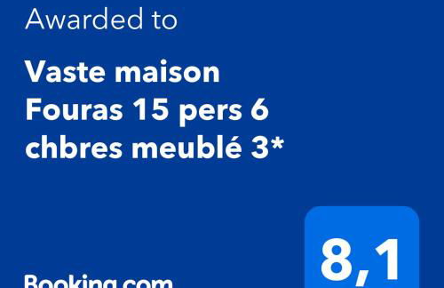 Vaste maison Fouras 15 pers 6 chbres meublé 3* - Foto 28