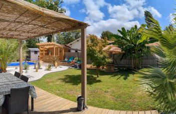 Villa de charme avec piscine privée et clim 8 pers près du lac de Parentis - Foto 8