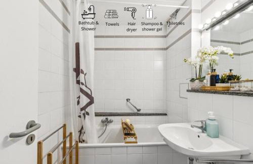 Gelbe Koffer - Business & Family Apartment in Neunkirchen - 2 separate Sсhlafzimmer - bis 5 Pers - Badewanne - Balkon - Foto 6