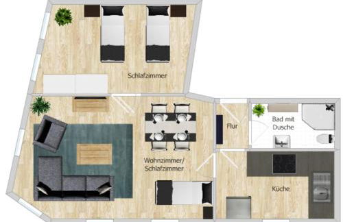 Zentral und ruhig in Auerbach - Foto 16