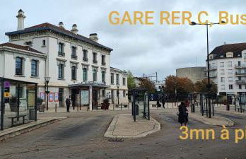 Maison plein pied proche de Paris, 1 chambre capacité 4 personnes, Parking privé, Terrasse privée - Foto 29