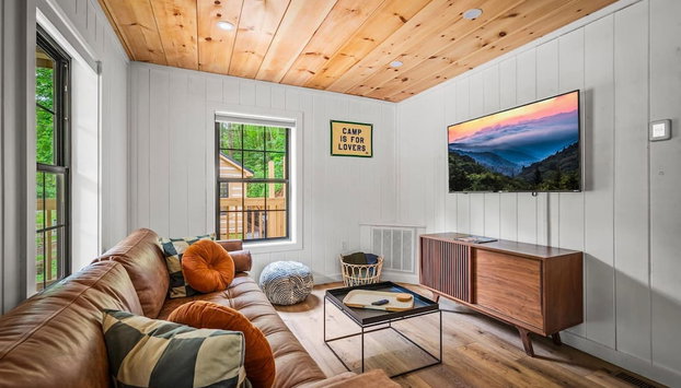 Group Getaway, Modern Cabins Sleep 16, Gatlinburg - Foto 4, Habitación