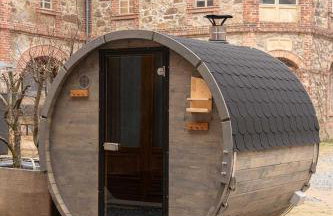 TinyHousebeiDresden mit Faßsauna Über dem Wasser schwebendes winziges Häuschen Nähe Dresden Sächsische Schweiz - Foto 11