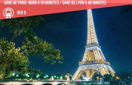 Maison entière pour 6 personnes avec parking proche Roissy CDG et Le Bourget - Foto 40