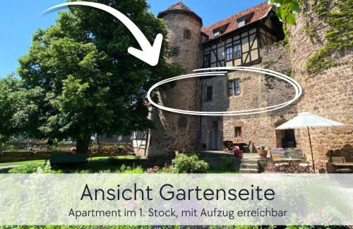 ALTE FÖRSTEREI - Altstadtwohnung mit Stil & Aufzug - in der Hinterburg Schlitz - mit Garten, Parkplatz & E-Ladestation - Hunde willkommen - Fulda, Bad Hersfeld, Alsfeld in 25 km Entfernung - Foto 30