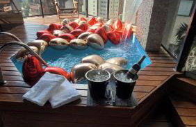 Morumbi, Apartamento Pub, SPA com hidromassagem, PISCINA Aquecida PRIVATIVA, LAREIRA, tudo que você precisa para descansar, trabalhar ou realizar aquela comemoração! Com total conforto e PRIVACIDADE! O Apt Nota 10 de SP! - Foto 20