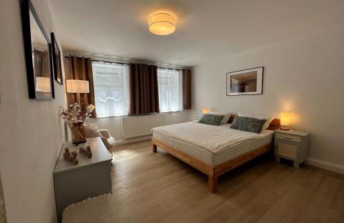 FeWo Ostrau, neues Bad, neue Küche, zentral, Sandstein-Ferien, Terrasse - Foto 25