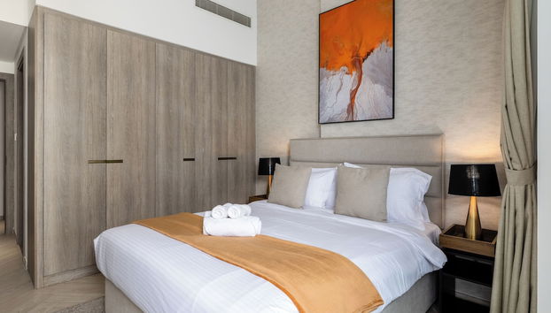 Waves - Tranquil Living 2BR Apt in JVC with City Views - Foto 3, Habitación