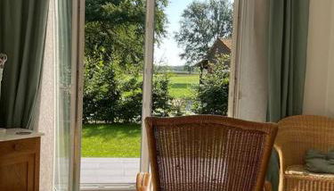 FeWo Brauel am Nordpfad Zevener Geest - Ruhige, moderne 2 Zimmer Wohnung, Ladestation, Parkplatz, Wlan, Garten - Foto 4, Garden, Garden view