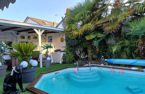 maison calme avec piscine palmiers 300m de la plage pornichet centre - Foto 3