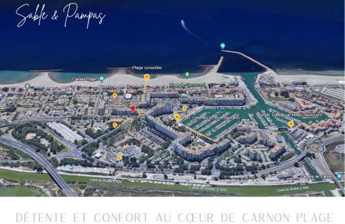 Sable & Pampas - Meublé de Tourisme 5 étoiles - Vue Panoramique & Terrasse - Climatisation - Plage à 200m - Foto 23