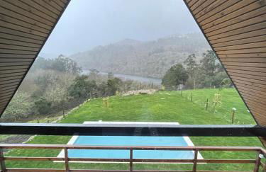 Chalés Luna in rio A-Frame Romântica no Gerês com vista Rio - Foto 23