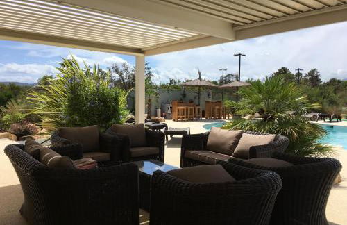 L'Hacienda Piscine chauffée à 28, spa, boulodrome et court de Tennis privés, 2 villas indépendantes - Foto 12