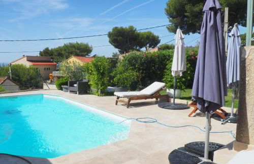 maison entièrement climatisée vue d'exception mer et rade de Marseille avec piscine 8 personnes - Foto 5