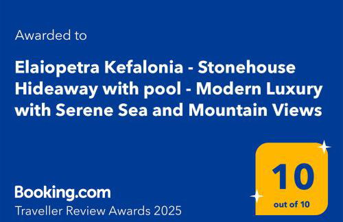 Elaiopetra Kefalonia - Stonehouse Hideaway with pool - Modern Luxury with Serene Sea and Mountain Views - Foto 51