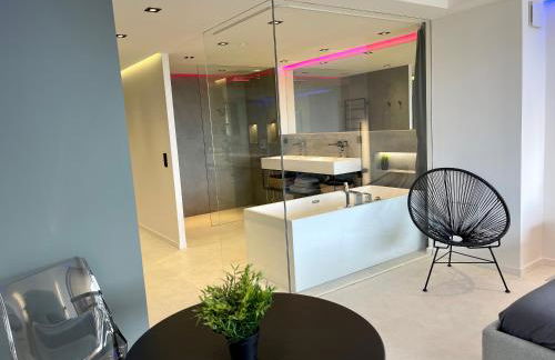 Appartement neuf climatisé - vue mer Saint-Tropez - 50m plage et port - piscine - Foto 10