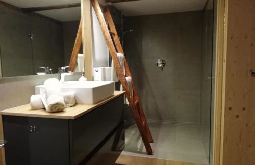 5Sterne Ferienwohnung im Fachwerk mit Bergblick in Alleinlage und großem Garten, Infrarotkabine - Foto 19