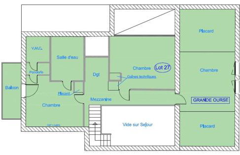 Chalet La Grande Ourse Meribel - superior duplex apartment - Foto 38