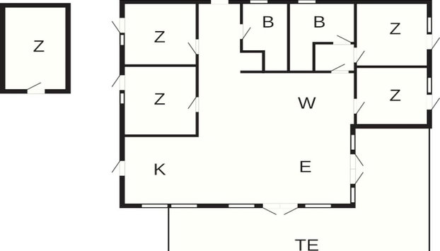 Holiday Home in Knebel - Foto 3, Plano