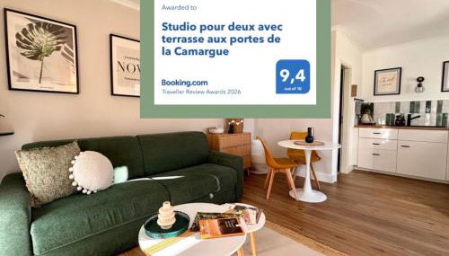 Studio pour deux avec terrasse aux portes de la Camargue - Foto 1