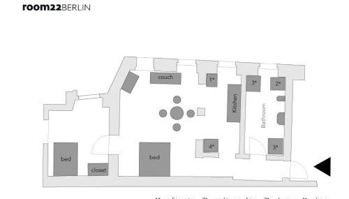S31 - Room 22 Apartment Bergmannstraße Back - Foto 3