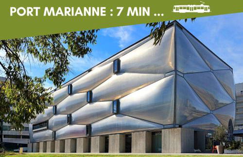 NOUVEAU - Jungle Montpeul - Clim - Wifi fibre - Netflix - 5' du centre et gare - Parking - Loggia - 15' des plages - Foto 30