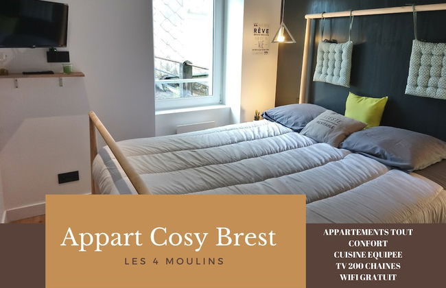 Appart Cosy Brest Les 4 Moulins - Foto 3