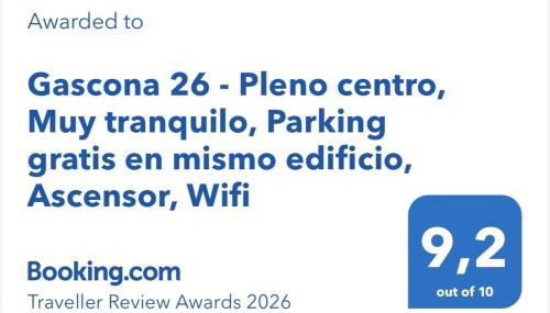 Gascona 26 - Pleno centro, Muy tranquilo, Parking gratis en mismo edificio, Ascensor, Wifi - Photo 3