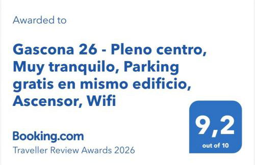 Gascona 26 - Pleno centro, Muy tranquilo, Parking gratis en mismo edificio, Ascensor, Wifi - Foto 3