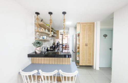 Casa Turquesa Pé na areia Piscina infinita Pet friendly Condomínio fechado - Foto 42