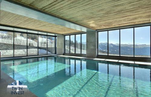 ARC 1600, LE RIDGE, Appartement 07 personnes Vue Montagne - ski aux pieds - Sauna, Hammam, Piscine, Salle de salle de sport-fitness - Foto 7