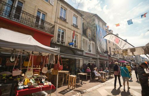 Les chats pitres Maison au calme rénovée avec jardin, terrasse aménagée, transats, abri à vélo, parking gratuit, 5 mn à pied du centre Bayeux proche des plages du débarquement - Photo 37