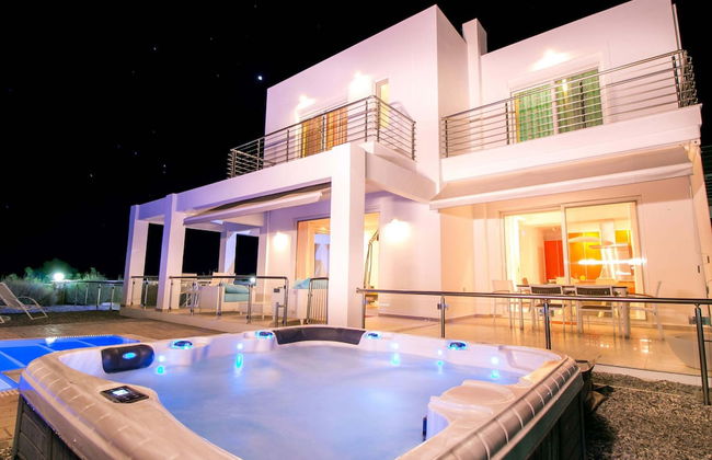 Luxury Villa Near Sea in Kalithies with Hot Tub - Foto 11