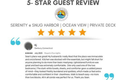 Serenity at Snug Harbor Ocean View Private Deck - Foto 40