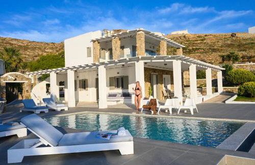 Villa "Kalli" with private pool - beachfront - Kalo Livadi - Foto 9