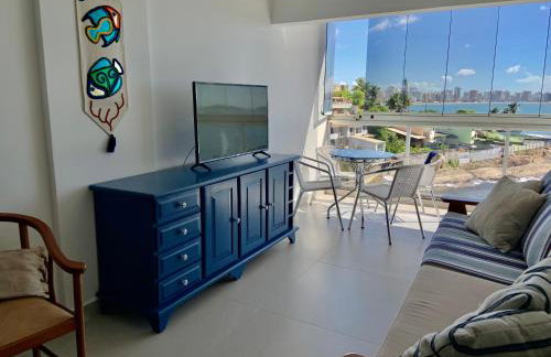 Apartamento vista do mar, pé na areia e águas tranquilas, no cento de Guarapari - Foto 13