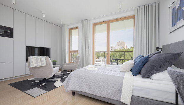 Modern Studio Warsaw by Renters Prestige - Foto 2, Habitación