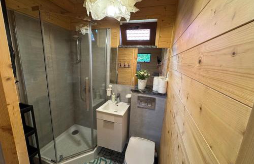 Domki przy jeziorze z prywatną plażą w Borach Tucholskich Pensjonat Alicja wczasy z dziećmi nowe luksusowe domki na skraju jeziora i lasu - Foto 40